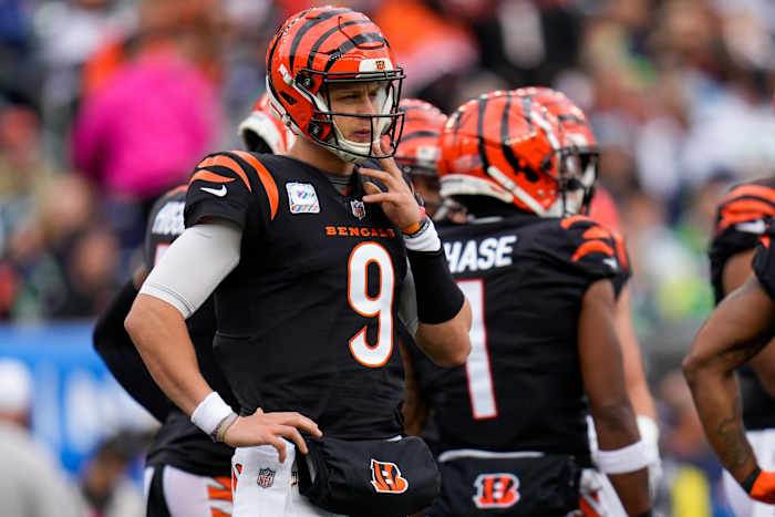 Bengals quarterback Joe Burrow has Cincinnati at 3-3 after playing through a strained calf since training camp.